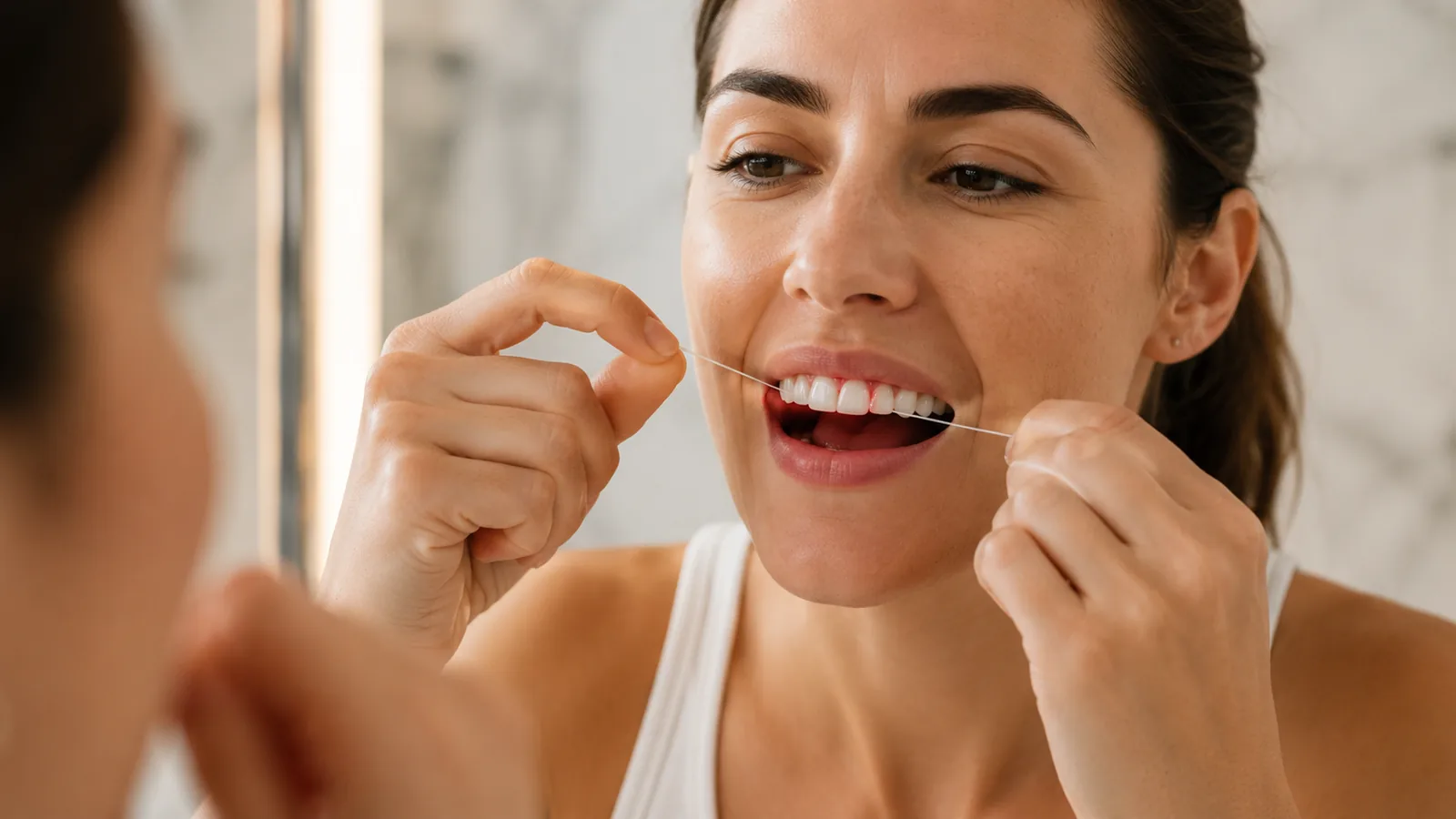 MDRN Dental Studio educational image for Why Your Gums Bleed When You Floss — and When It Needs More Than “Floss More”